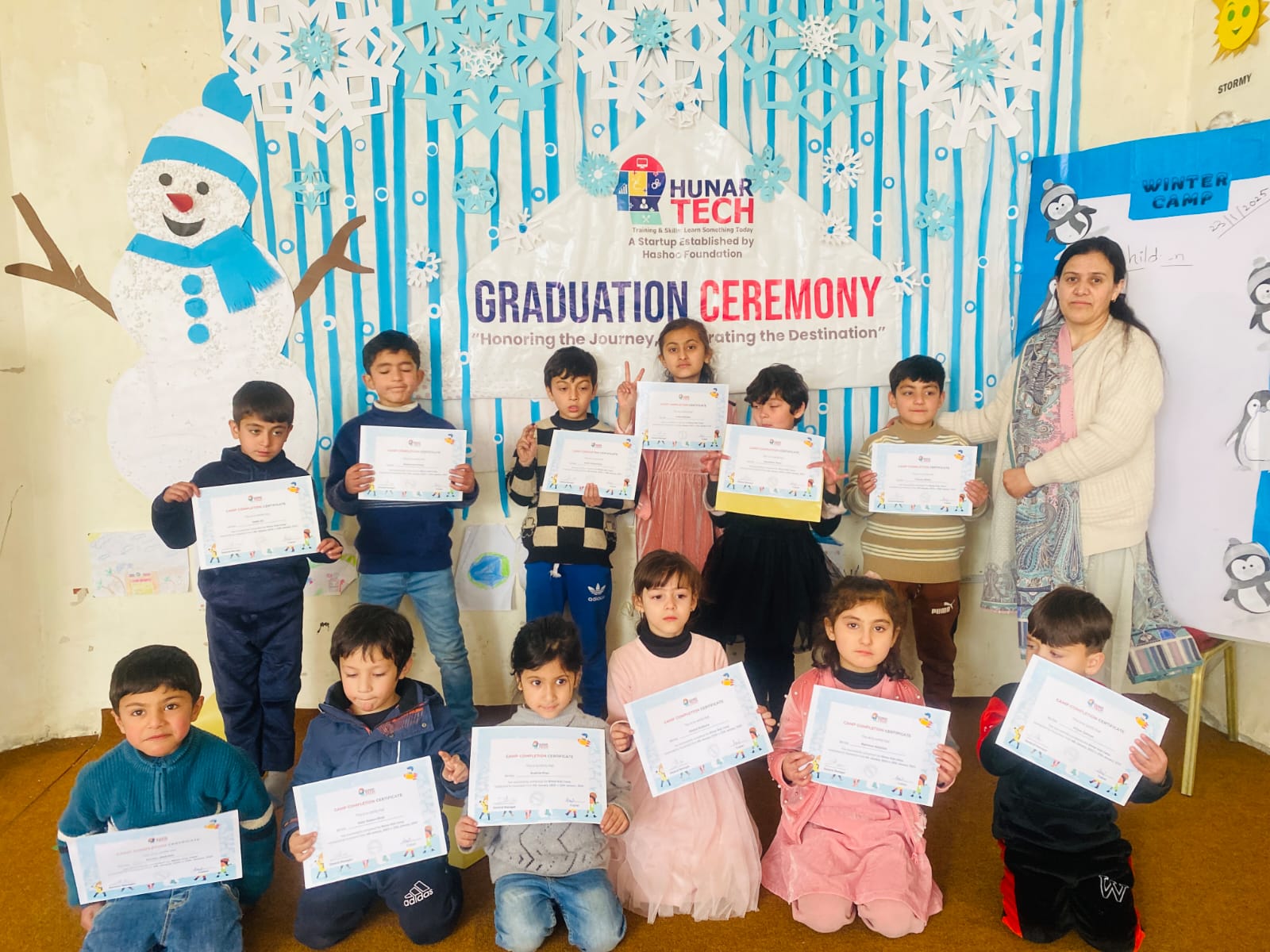 Winter Camp Certificate ceremony