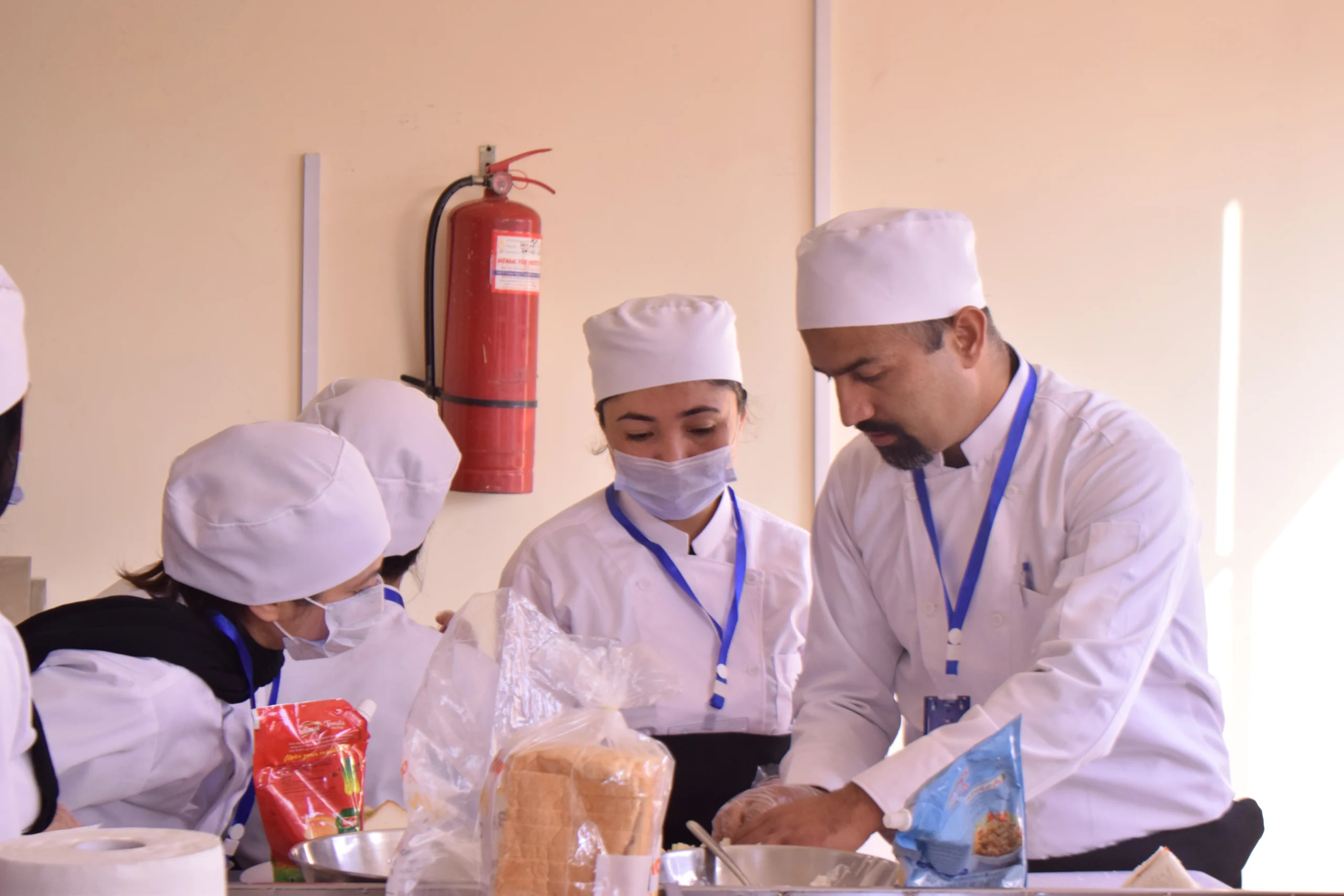 Professional Chef are doing their hands on training